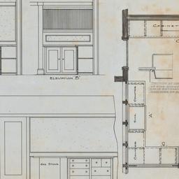Kitchen elevations, plan