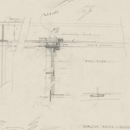 Window head framing detail