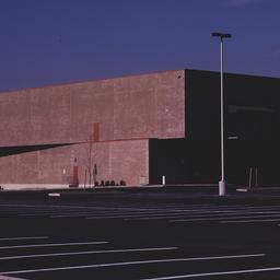 Exterior view, from parking...