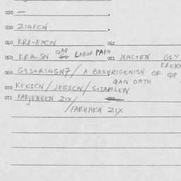 Eastern questionnaire, answ...