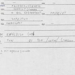 Eastern questionnaire, answ...