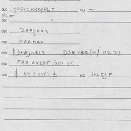 Eastern questionnaire, answ...