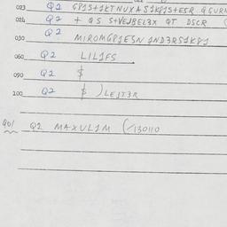 Eastern questionnaire, answ...