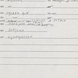 Eastern questionnaire, answ...