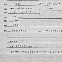 Eastern questionnaire, answ...