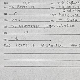 Eastern questionnaire, answ...
