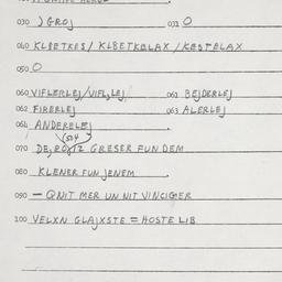 Eastern questionnaire, answ...