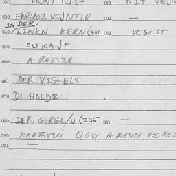 Eastern questionnaire, answ...