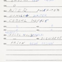 Eastern questionnaire, answ...