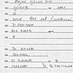 Eastern questionnaire, answ...