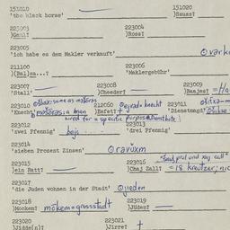 Western questionnaire, answ...