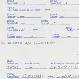 Western questionnaire, answ...