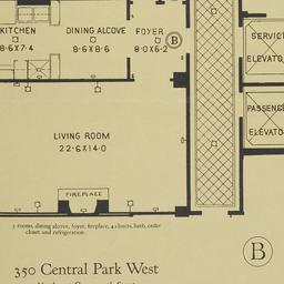 350 Central Park West, B