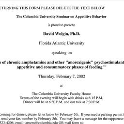Announcements, 2002-02-07. ...