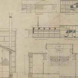 Poultry house plan, section...