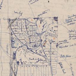 Sketch with notes [recto]
