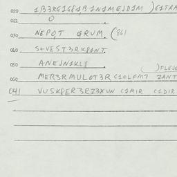 Eastern questionnaire, answ...