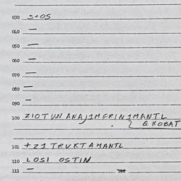 Eastern questionnaire, answ...