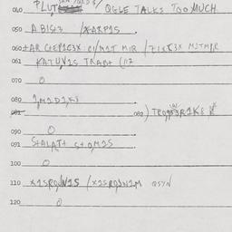Eastern questionnaire, answ...