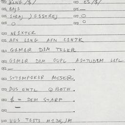 Eastern questionnaire, answ...