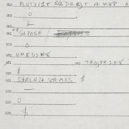 Eastern questionnaire, answ...