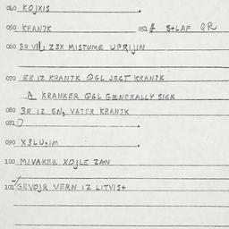 Eastern questionnaire, answ...