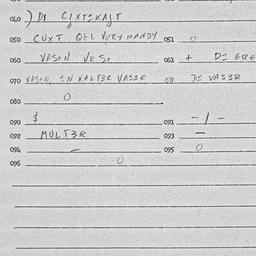 Eastern questionnaire, answ...