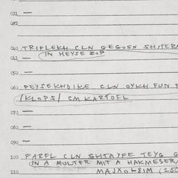 Eastern questionnaire, answ...