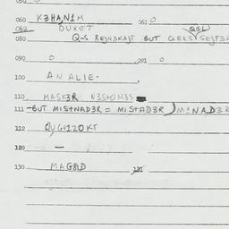 Eastern questionnaire, answ...