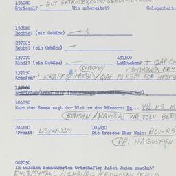 Western questionnaire, answ...