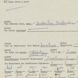 Western questionnaire, answ...