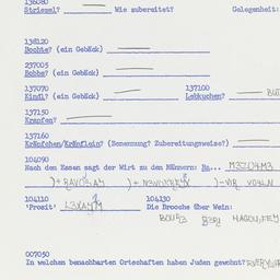 Western questionnaire, answ...
