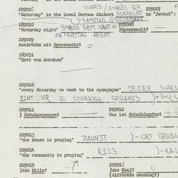 Western questionnaire, answ...