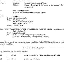 Announcements, 2004-03-24. ...
