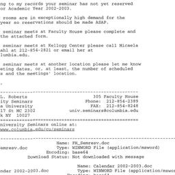 Correspondence, 2003-05-14....