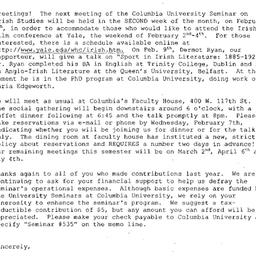 Announcements, 2001-02-09. ...
