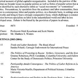 Schedules, Globalization, L...