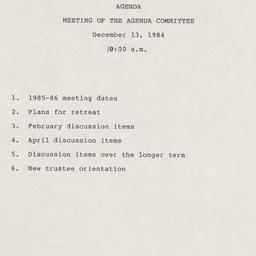 Agenda Committee