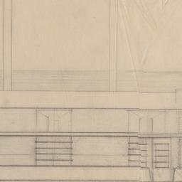 Front elevation, section