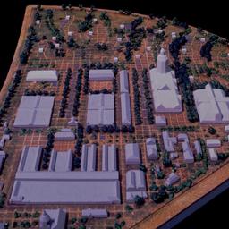 Model, aerial view.