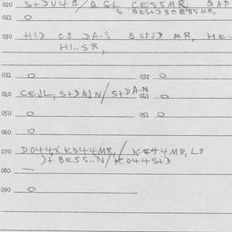 Western questionnaire, answ...