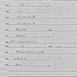 Eastern questionnaire, answ...