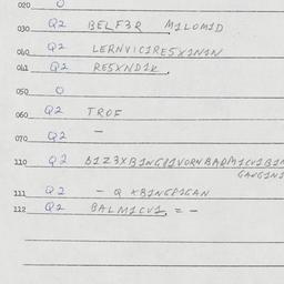 Eastern questionnaire, answ...