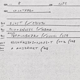 Eastern questionnaire, answ...
