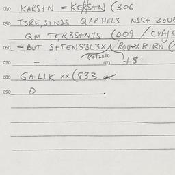 Eastern questionnaire, answ...