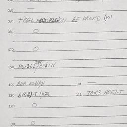 Eastern questionnaire, answ...