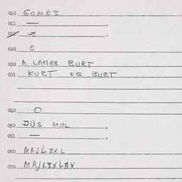 Eastern questionnaire, answ...
