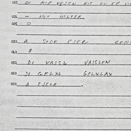 Eastern questionnaire, answ...