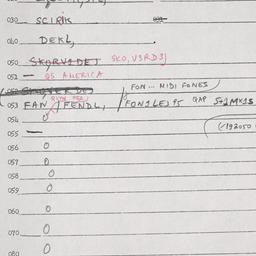 Eastern questionnaire, answ...