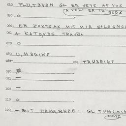 Eastern questionnaire, answ...